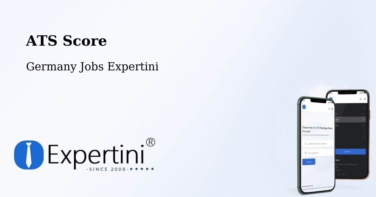 Resume ATS Score & Job Description Match Tool – Eggenthal - Germany Jobs Expertini
